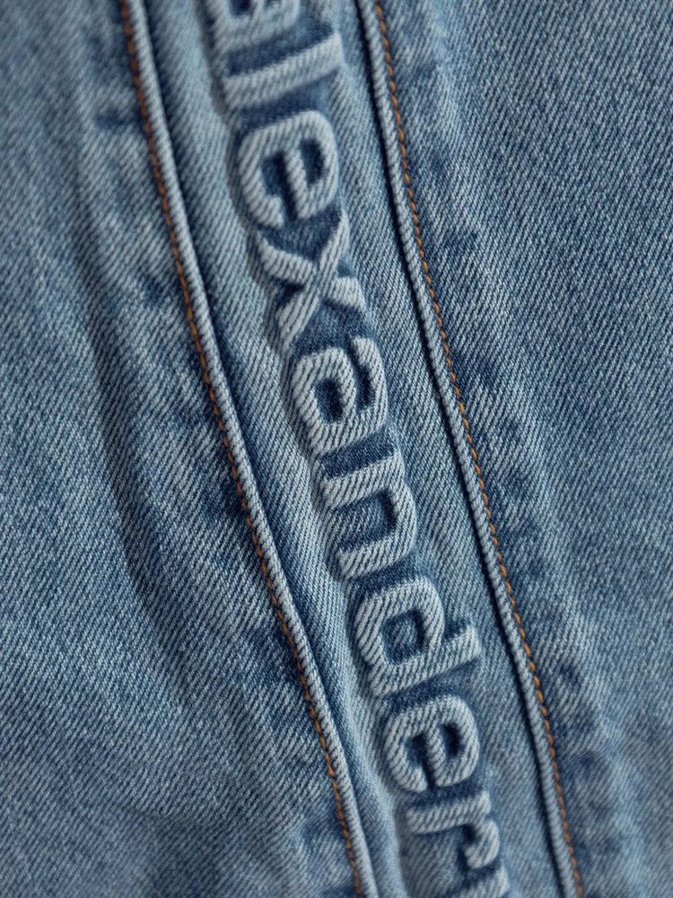 Alexander Wang Logo Emboss Side Panel Balloon Jogger 'Vintage Light Indigo'