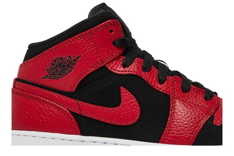 Air Jordan 1 Mid GS 'Black Gym Red'