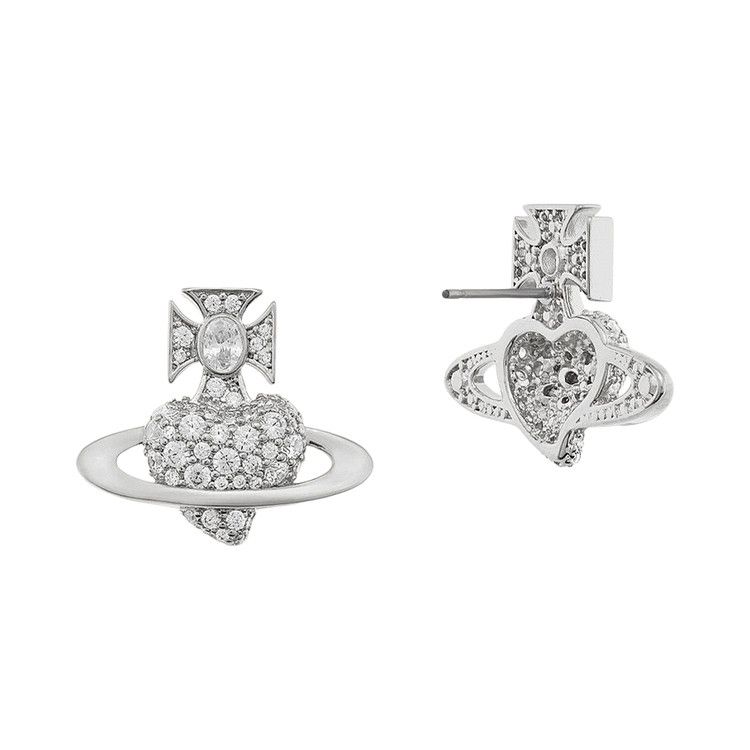 Vivienne Westwood Agnatha Earrings 'Platinum/White'