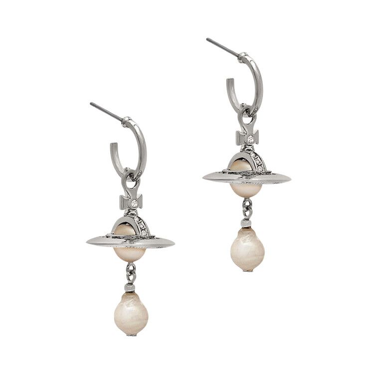 Vivienne Westwood Aleksa Earrings 'Pearl/Crystal'