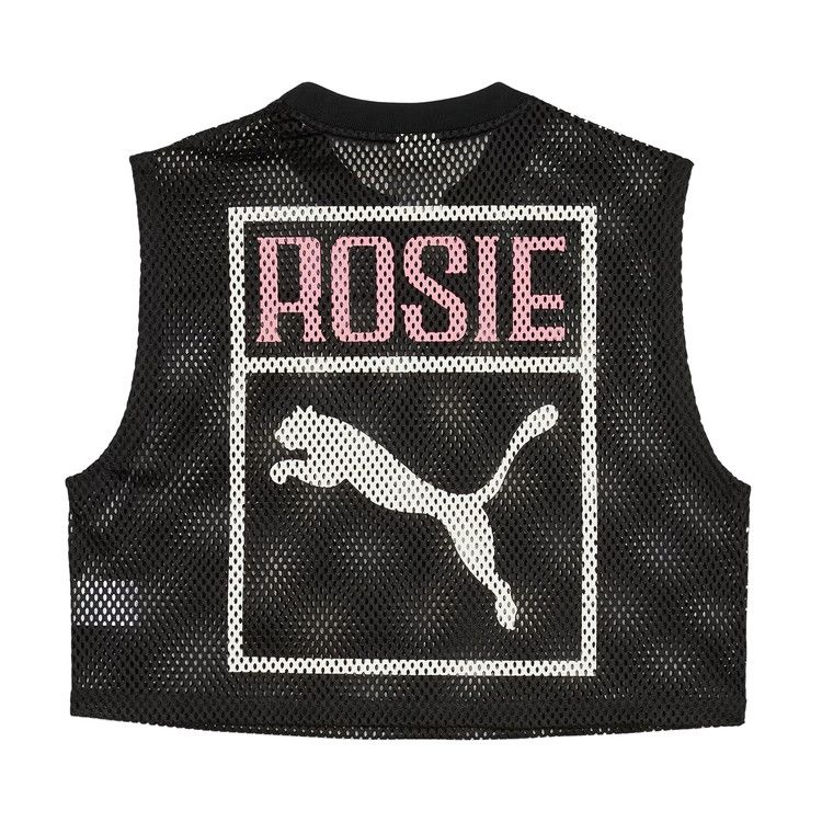 Puma x Rosé Relaxed Mesh Top 'Puma Black'
