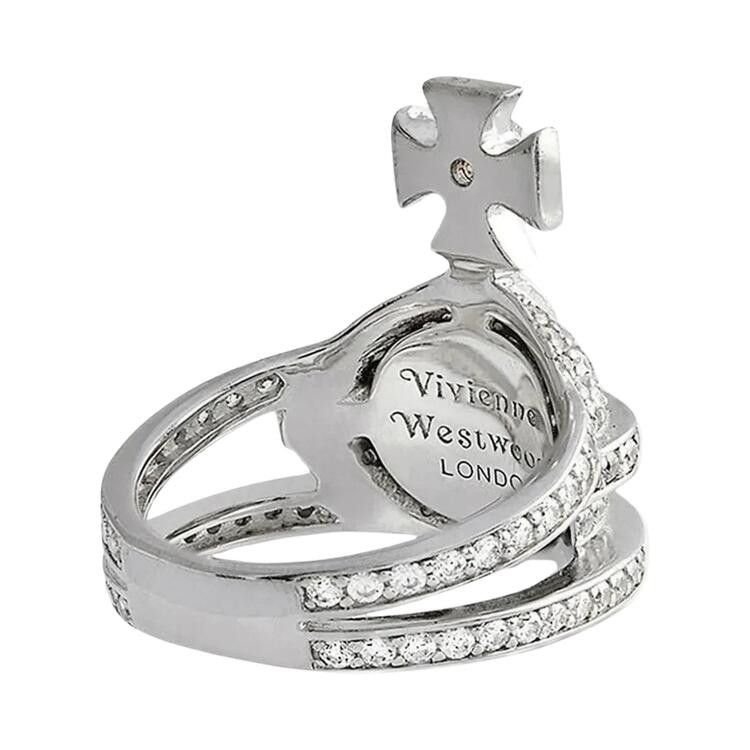 Vivienne Westwood Orb Ring 'Platinum/White'