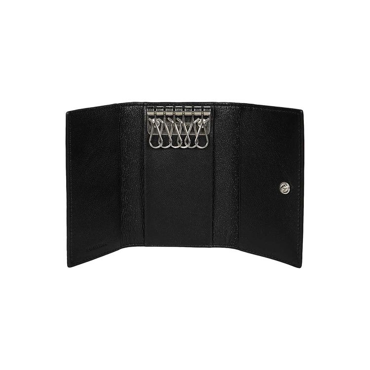 Balenciaga Cash Key Ring With Contrasted Logo 'Black'
