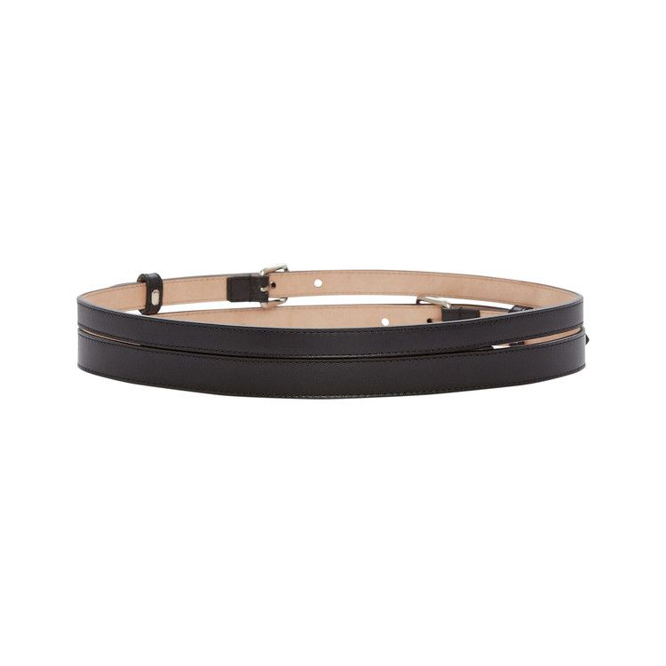 Alexander McQueen Thin Double Belt 'Black'