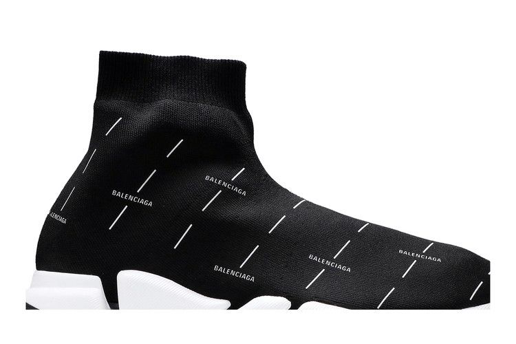 Balenciaga Speed 2.0 Sneaker 'Black Logo Licence Printed'