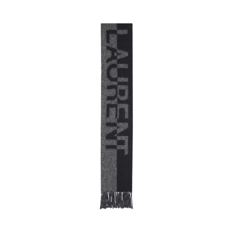Saint Laurent Signature Scarf 'Black/Dark Grey'