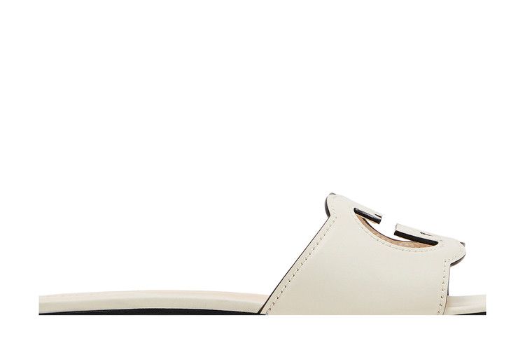Gucci Wmns Interlocking G Cut-Out Slide Sandal 'Mystic White'