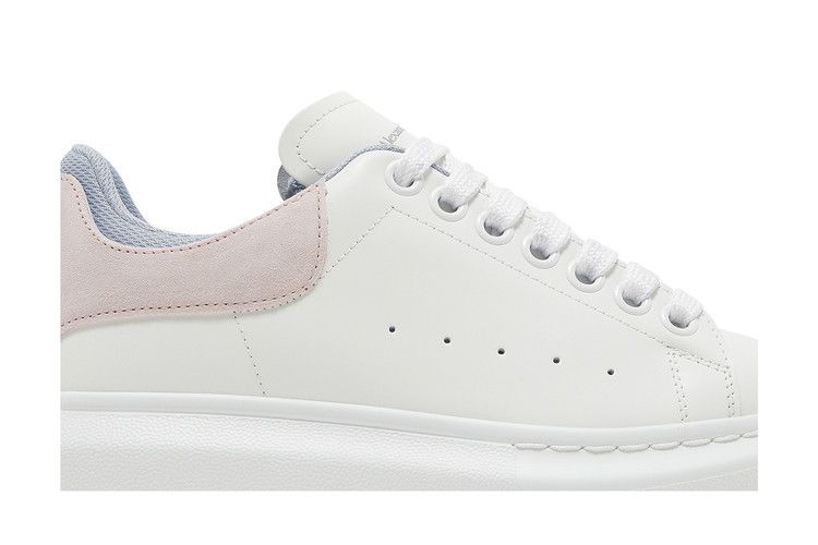 Alexander McQueen Wmns Oversized Sneaker 'Double Heel Tab - White Pastel Pink'