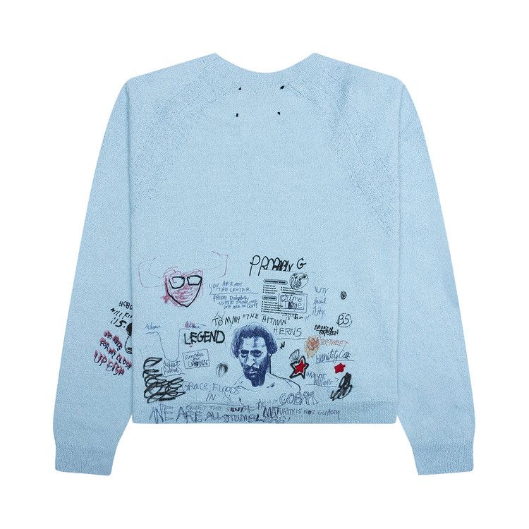 Paly Hollywood Booze Crooze Knit Sweater 'Baby Blue'