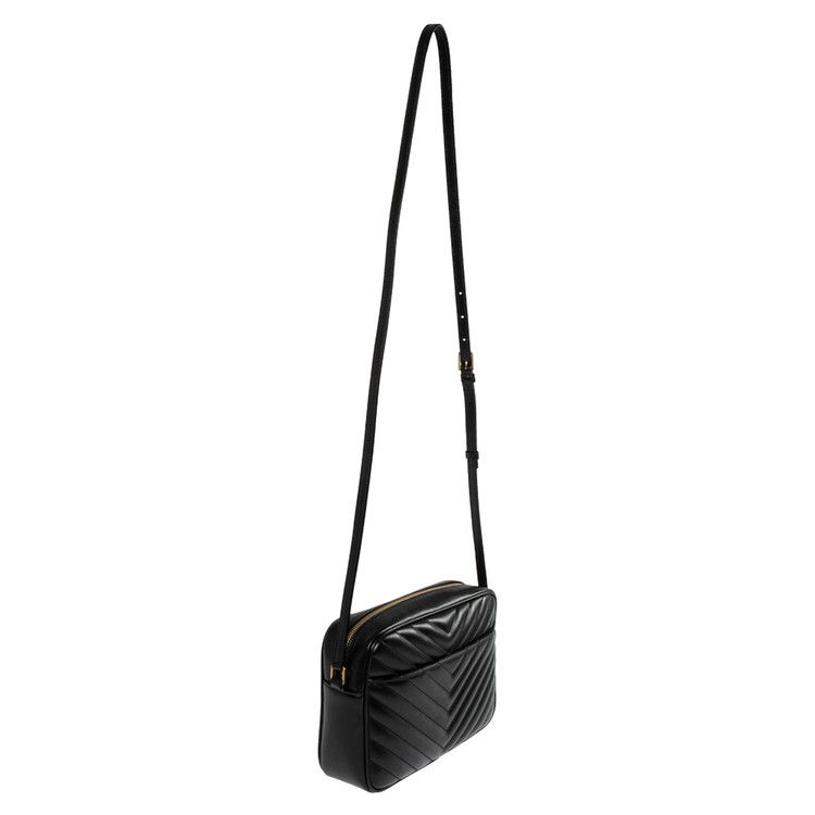 Saint Laurent Lou Quilted Crossbody Bag 'Black'