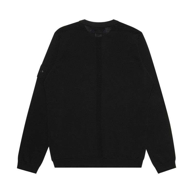 Stone Island Shadow Project Sweater With Shoulder Patch Logo 'Black'