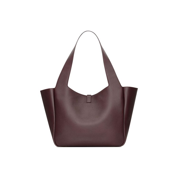 Saint Laurent Le 5 À 7 Bea In Grained Leather 'Dark Currant'