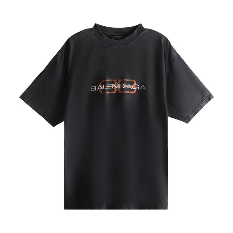 Balenciaga Medium Fit T-Shirt 'Faded Washed Black'