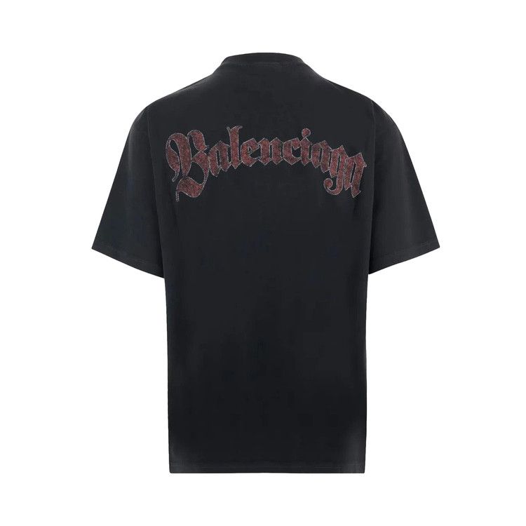 Balenciaga Medium Fit T-Shirt 'Faded Washed Black'