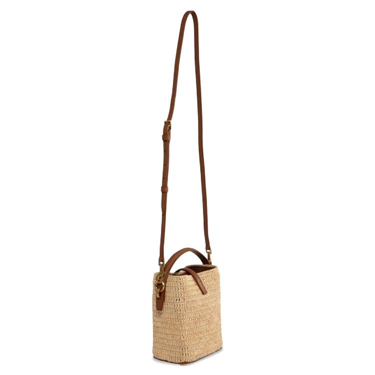 Saint Laurent Mini Le 37 Bucket Bag 'Natural/Brick'