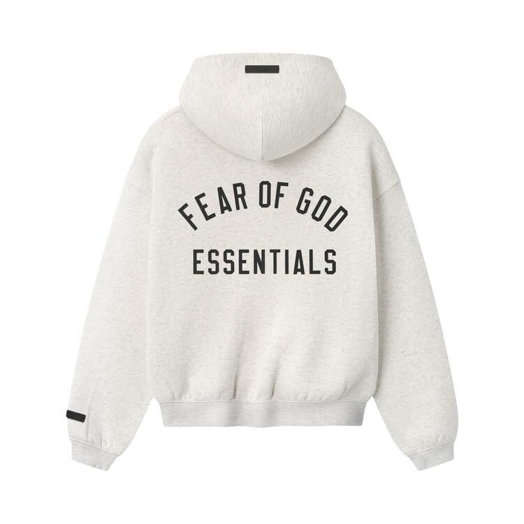 Fear of God Essentials Classic Full Zip Hoodie 'Oatmeal Heather'
