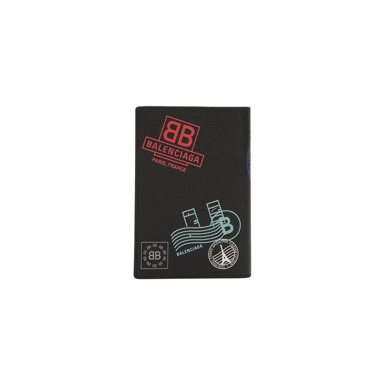 Balenciaga Passport Holder 'Black/Multicolor'
