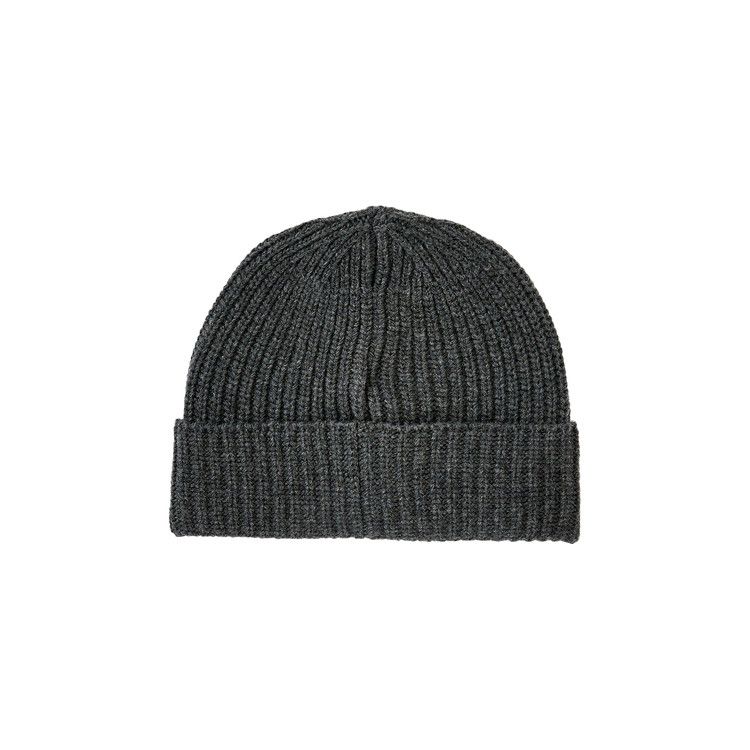 Stone Island Ribbed Beanie 'Melange Dark Grey'