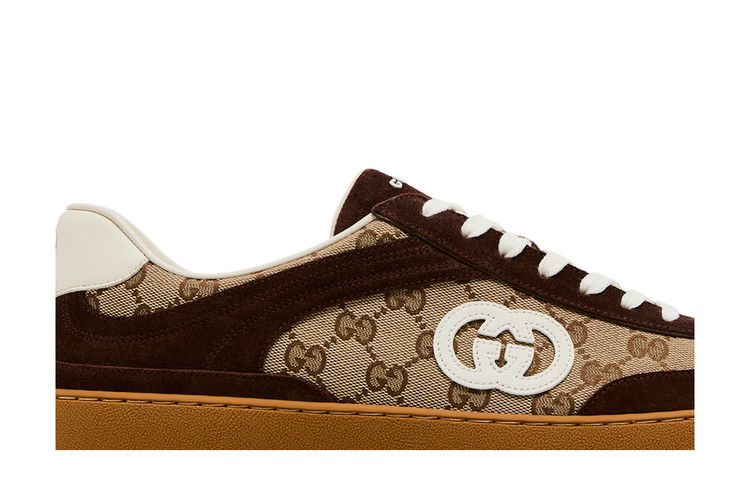 Gucci G75 'Interlocking G - Dark Brown Suede'
