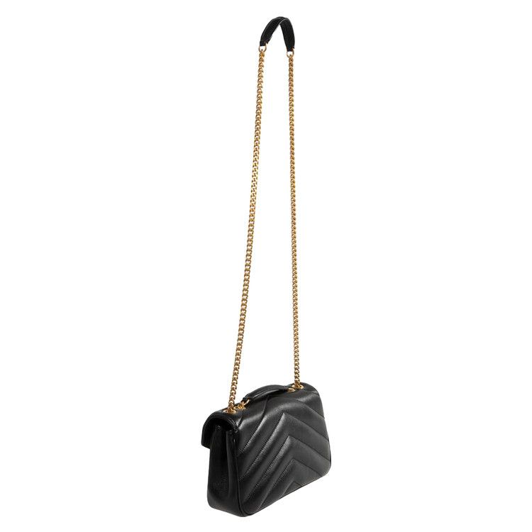 Saint Laurent Small Loulou Chain Bag 'Black'