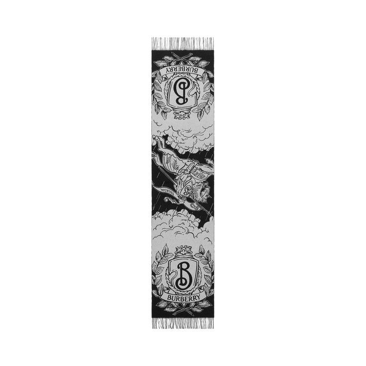 Burberry Mu Stormy Knight Check Scarf 'Black/Calico'
