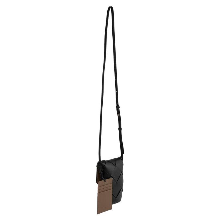Bottega Veneta Diago Vertical Leather Phone Pouch 'Black'