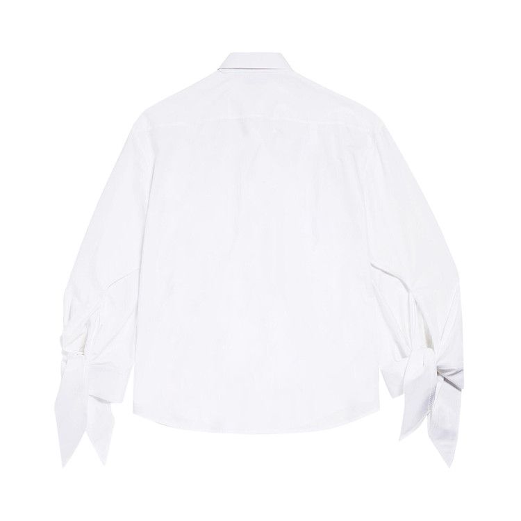 Balenciaga Long-Sleeve Oversized Shirt 'White'