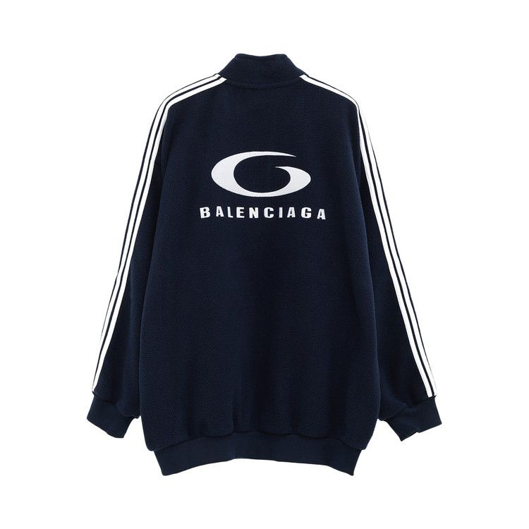 Balenciaga Zip Up Jacket 'Navy/White'