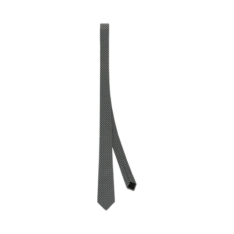 Gucci Horsebit Silk Jacquard Tie 'Graphite Light Grey'