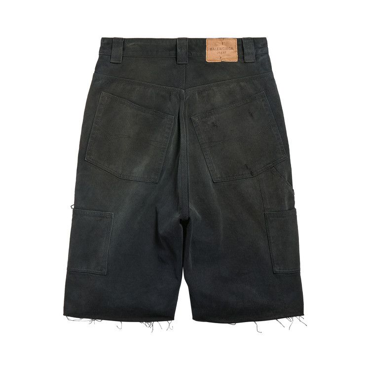 Balenciaga Ripped Off Shorts 'Black/Green/Red'