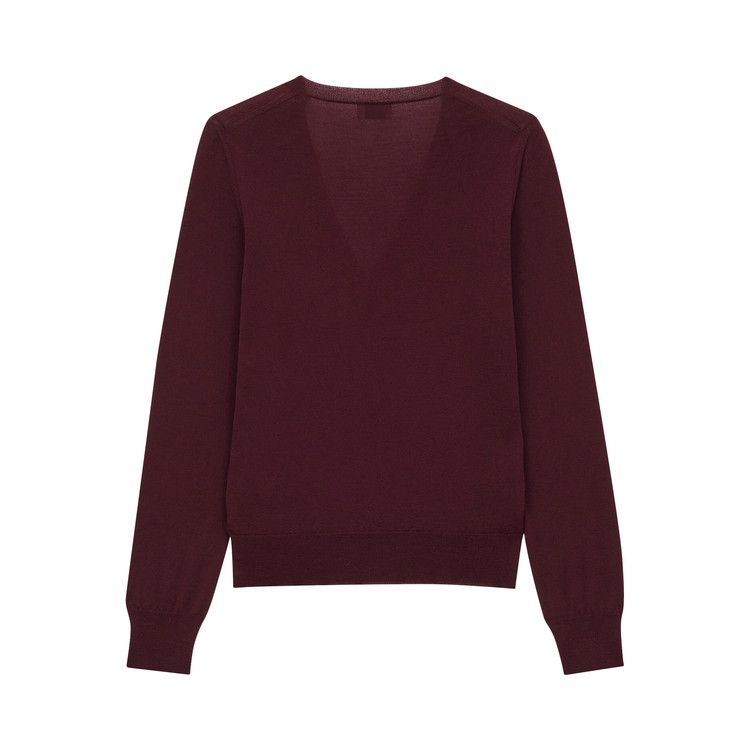 Saint Laurent Wool Sweater 'Bordeaux'