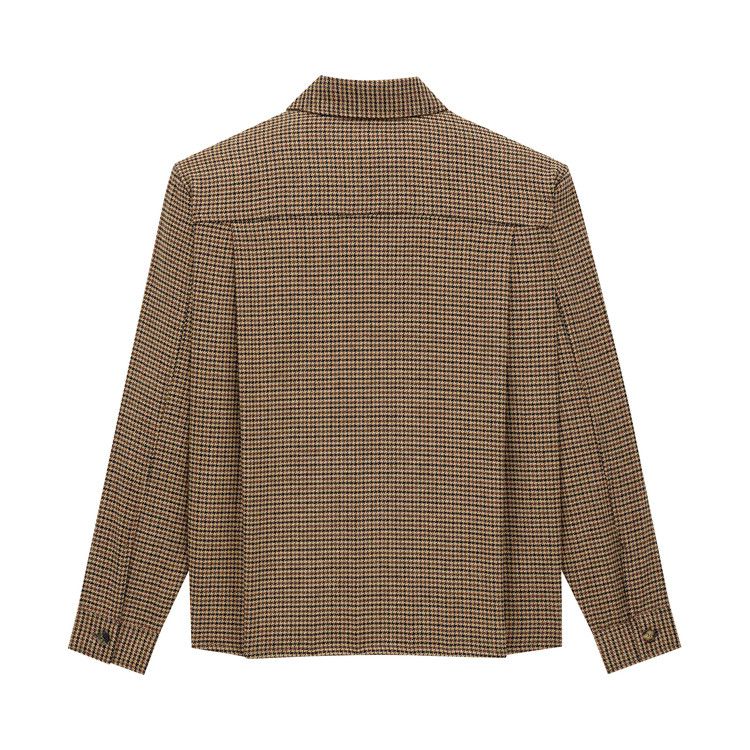 Saint Laurent Overshirt In Puppy Tooth 'Beige/Marron/Noir'