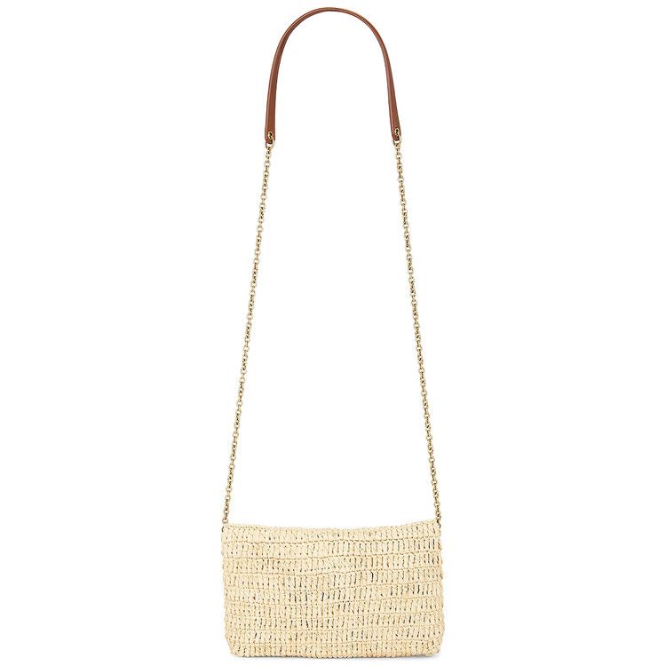 Saint Laurent Small Pouch On Chain 'Pale Brown/Brick'