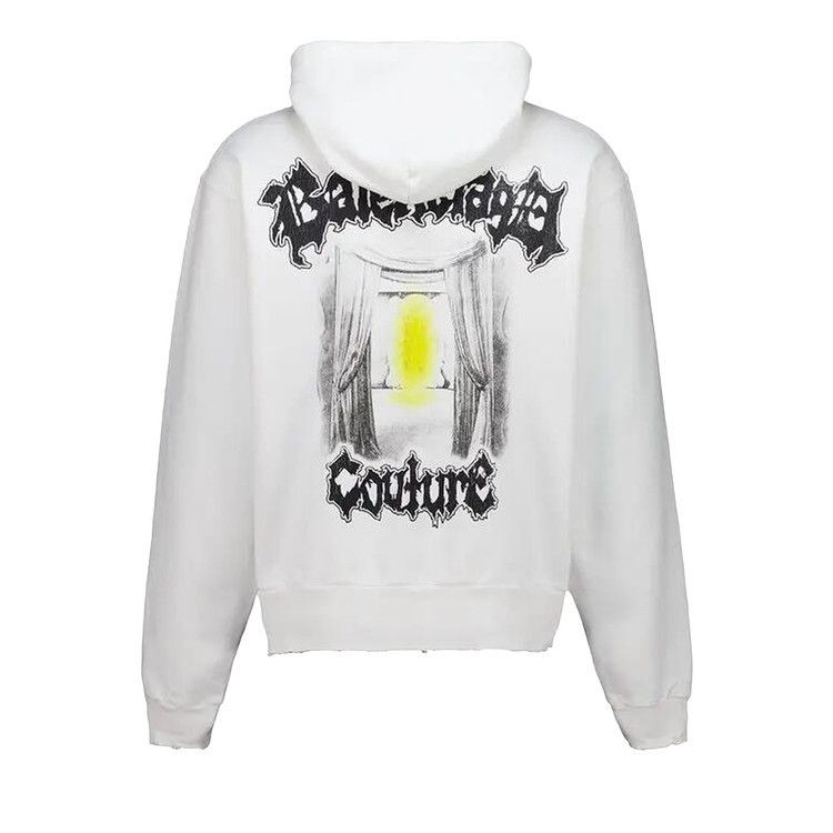 Balenciaga Oversized Zip-Up Hoodie 'White'