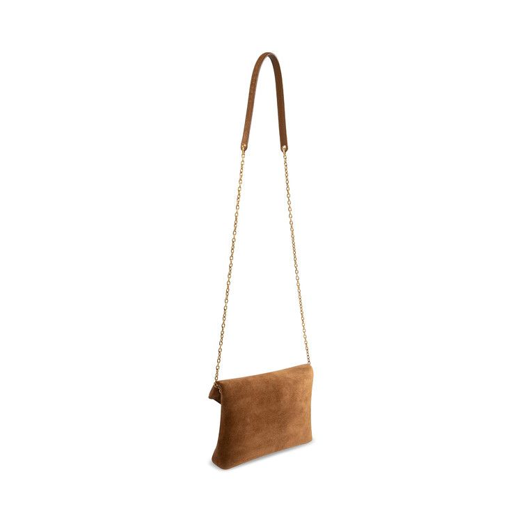 Saint Laurent Cassandre Suede Small Chain Pouch 'Orange Caramel Cognac'