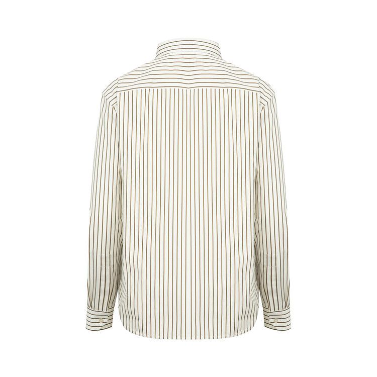 Saint Laurent Avec Broderie 'Craie/Kaki Dore'