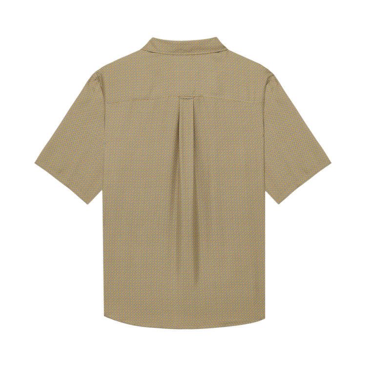 Saint Laurent Geometric Silk Shirt 'Jaune Gris'