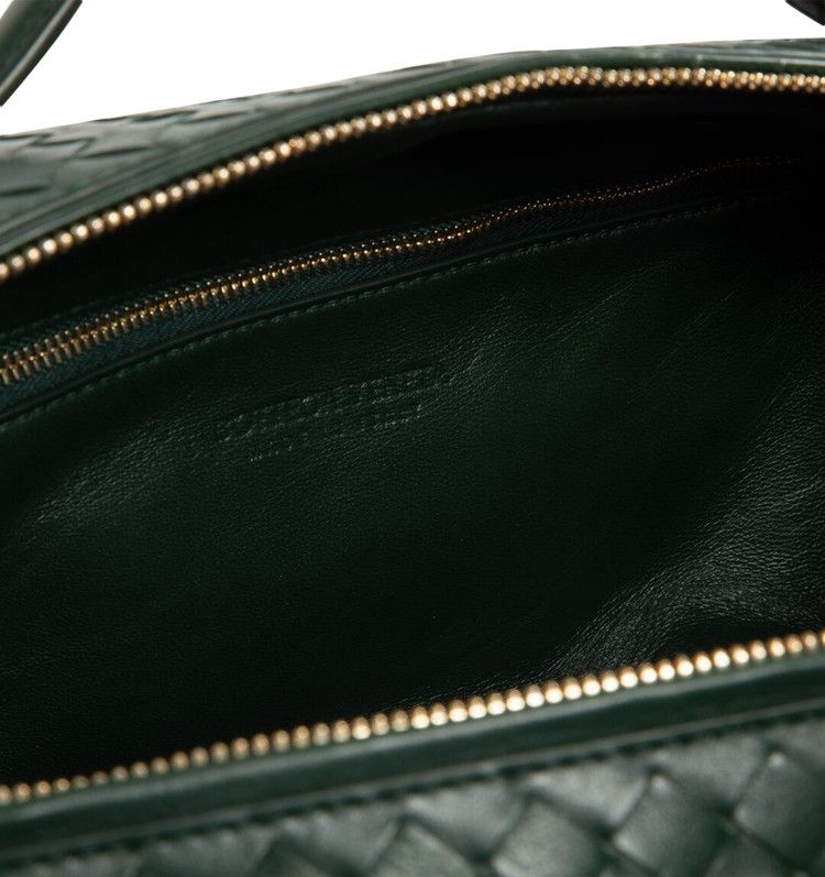 Bottega Veneta Intrecciato Feather Calf Handbag 'Alpine Green/Brass'