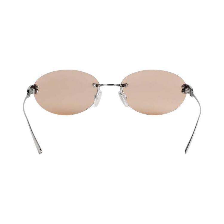 Balenciaga Sunglasses 'Ruthenium/Brown'