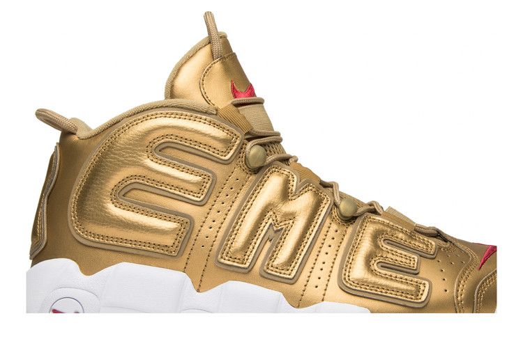 Supreme x Nike Air More Uptempo 'Metallic Gold'