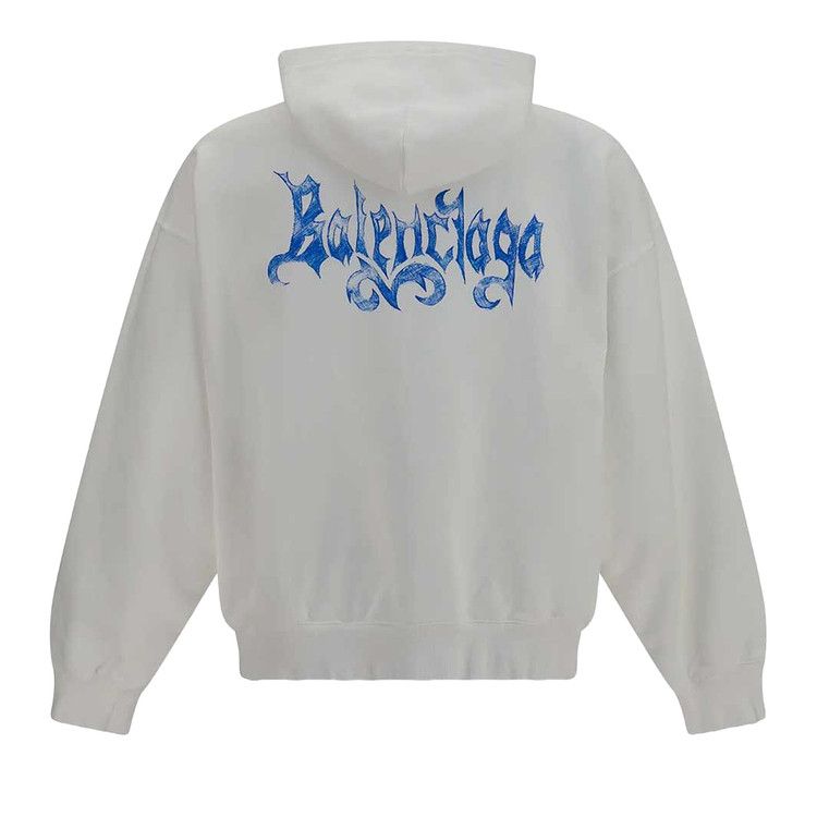 Balenciaga Sketchy Zip-Up Hoodie 'White'