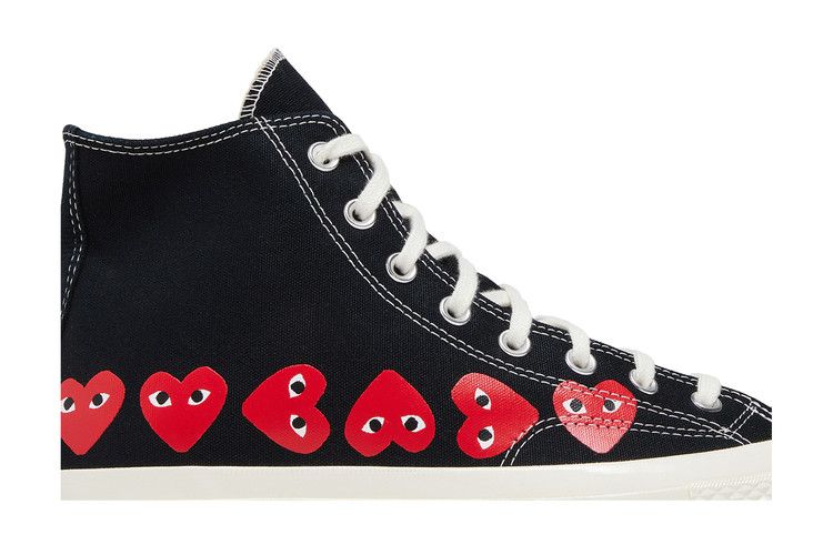 Comme des Garçons PLAY x Converse Chuck 70 High 'Multi Heart - Black'