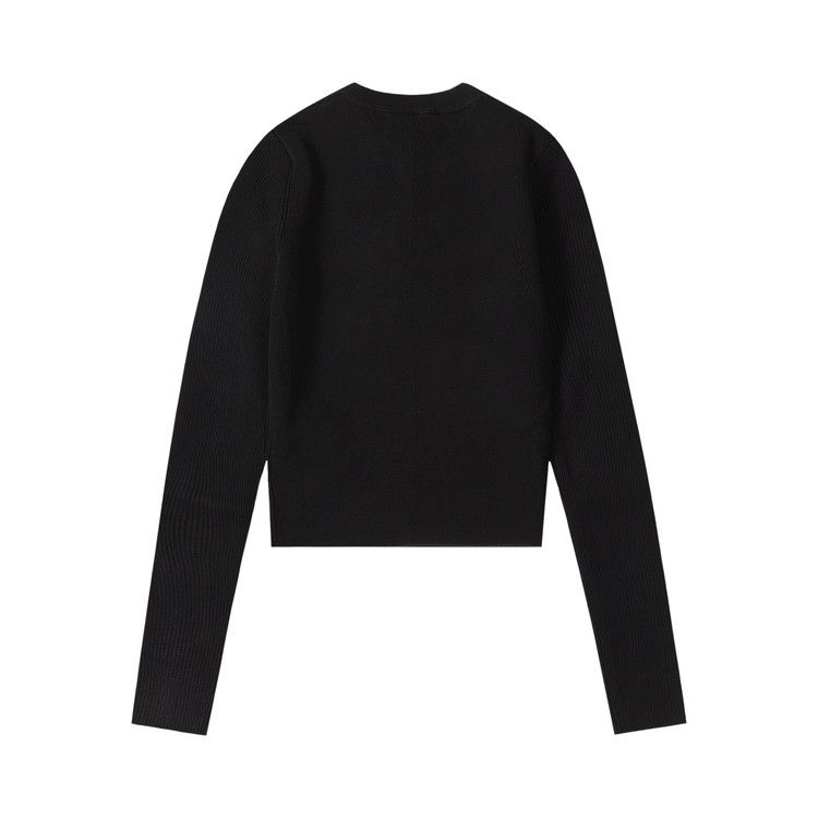 Diesel M-Valary Cropped Ribbed Roundneck Sweater 'Black'