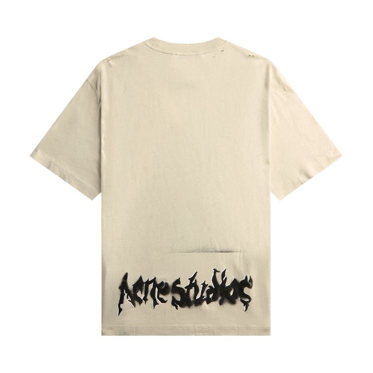 Acne Studios Gothic Logo Tee 'Dusty White'