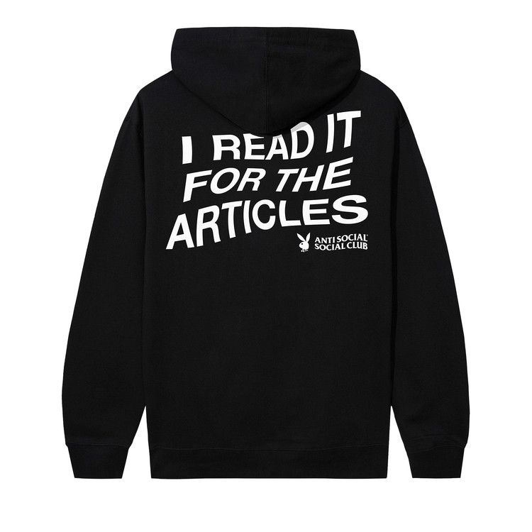 Anti Social Social Club x Playboy Read It Hoodie 'Black'