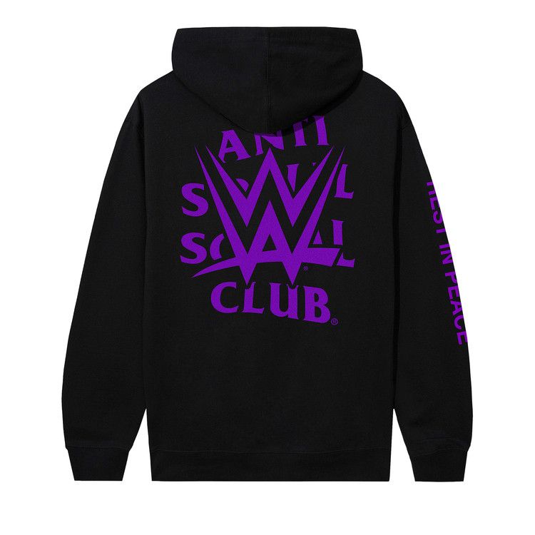 Anti Social Social Club x WWE You Will Rest In Peace Hoodie 'Black'