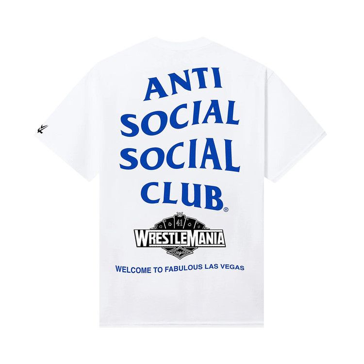 Anti Social Social Club x WWE Wrestlemania Las Vegas Tee 'White'