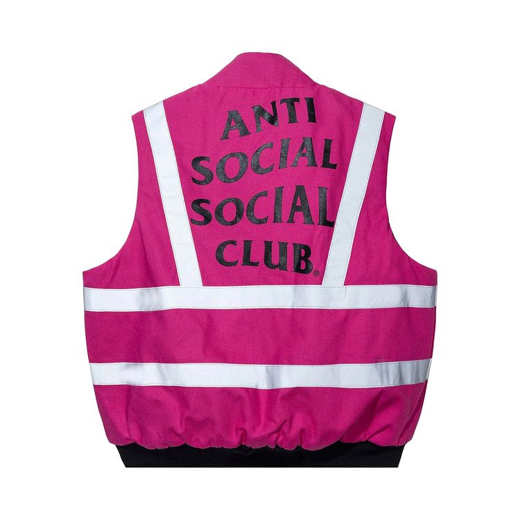 Anti Social Social Club Hi-Vis Work Vest 'Neon Pink'