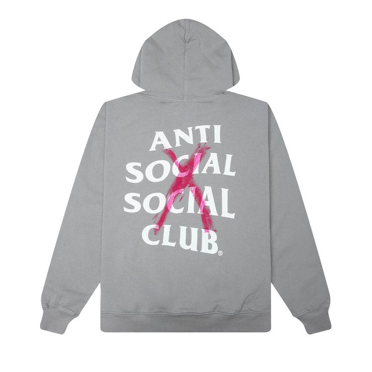 Anti Social Social Club Cancelled' Hand Painted Hoodie 'Grey'