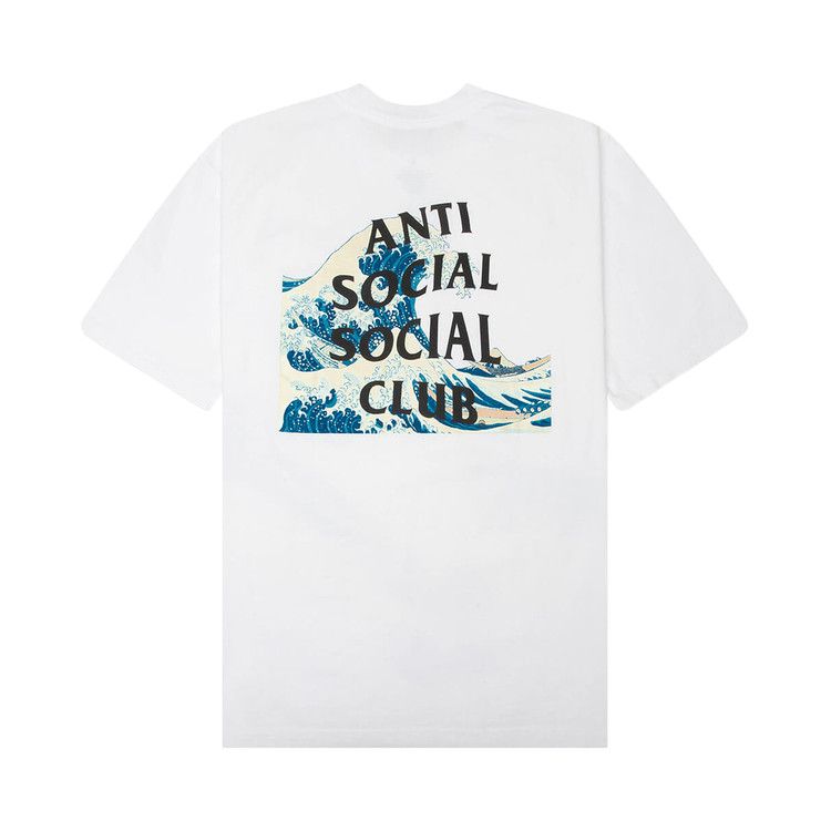 Anti Social Social Club Tonkatsu' The Great Wave Tee 'White'